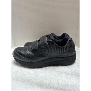 Brooks Addiction Walker V-Strap 2 Men's 9 42.5 Hook & Loop Black Walking Shoe